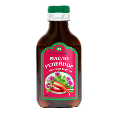 Купить Mirrolla Репейное масло с красным перцем 100 мл 1 шт цена