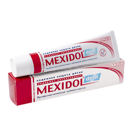 Мексидол Дент Aktiv зубная паста 65 г 1 шт