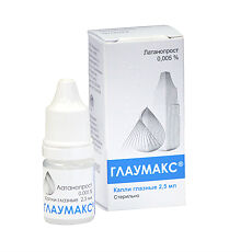 Купить Глаумакс капли глазные 0,005 % 2,5 мл 1 шт цена