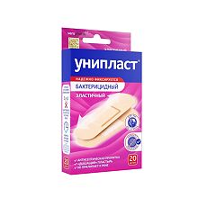 Купить Лейкопластырь Унипласт бактерицидный эластичный 1,9х7,2 см 20 шт цена