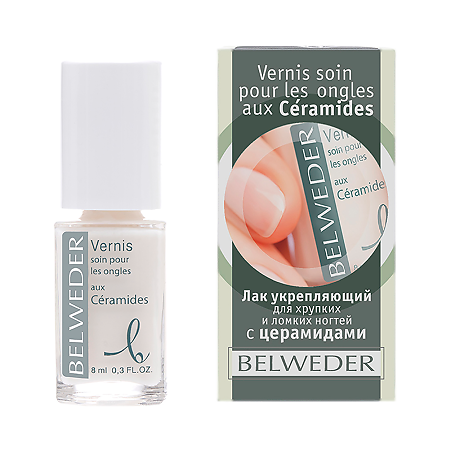 Изображение товара Belweder Лак для ногтей с церамидами для хрупких ногтей 8 мл 1 шт