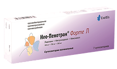 Изображение товара Нео-Пенотран форте Л суппозитории вагинальные 100 мг+750 мг+200 мг 7 шт