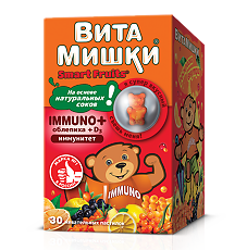 Купить ВитаМишки Immuno+ облепиха жевательные пастилки массой 2500 мг 30 шт цена