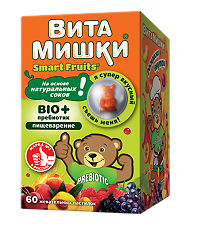 Купить ВитаМишки BIO+ пребиотик жевательные пастилки массой 2500 мг 60 шт цена