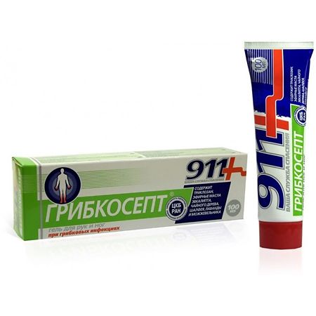 Изображение товара Гель-бальзам противогрибковый ГРИБКОСЕПТ 100 г Твинс Тэк для рук и ног