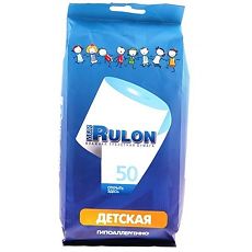 Купить Mon Rulon Бумага туалетная влажная для детей 50 шт цена