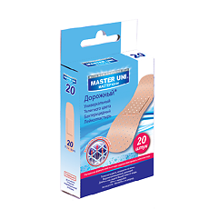 Купить Master Uni Travel Kit Набор лейкопластырей полимерная основа 20 шт цена