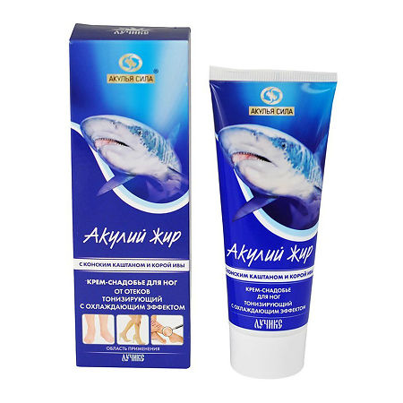 Изображение товара Тонизирующий крем для ног с акулиным жиром и конским каштаном 75 мл