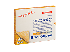 Изображение товара ВоскоПран Повязка с мазью метилурацила 10х10 см 10 шт