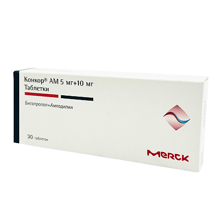 Конкор АМ таблетки 5 мг+10 мг 30 шт
