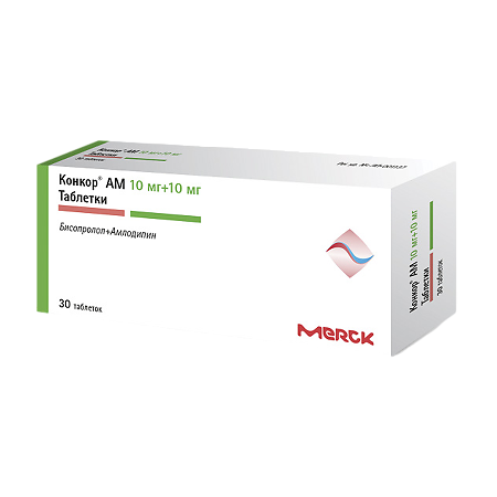 Изображение товара Конкор АМ таблетки 10 мг+10 мг 30 шт