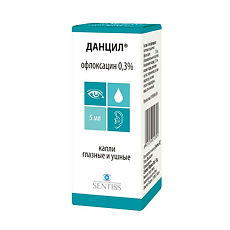 Купить Данцил капли глазные и ушные 0,3 % 5 мл 1 шт цена