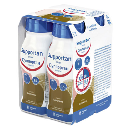 Изображение товара Суппортан напиток вкус Капучино 200 мл 4 шт