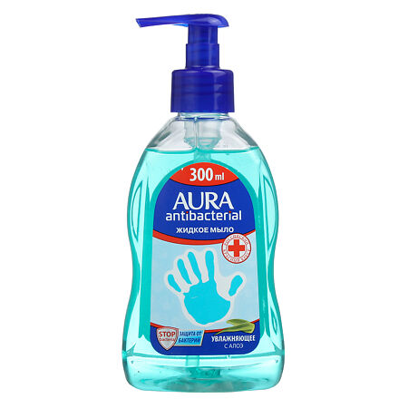 Изображение товара Aura Antibacterial Алоэ Вера ультразащита с антибактериальным эффектом 300 мл 1 шт