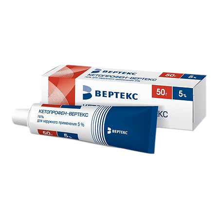 Кетопрофен-Вертекс, гель для наружного применения 5 % 50 г 1 шт