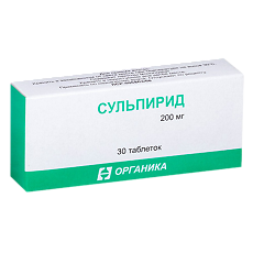 Купить Сульпирид таблетки 200 мг 30 шт цена