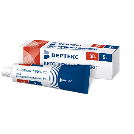 Кетопрофен-Вертекс гель для наружного применения 5 % 30 г 1 шт