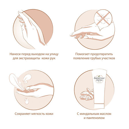 Бархатные ручки Крем Смягчающий для рук и ногтей 80 мл 1 шт