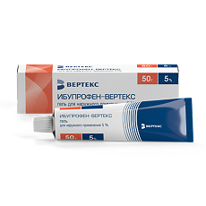 Изображение товара Ибупрофен гель для наружного применения 5 % 50 г 1 шт
