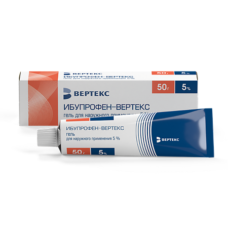 Ибупрофен гель для наружного применения 5 % 50 г 1 шт