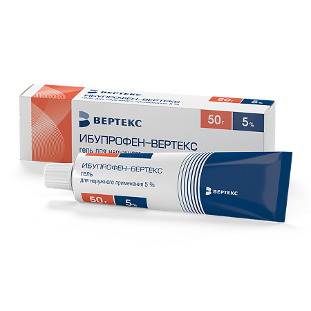 Ибупрофен гель для наружного применения 5 % 50 г 1 шт
