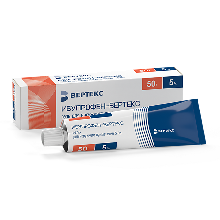 Ибупрофен гель для наружного применения 5 % 50 г 1 шт