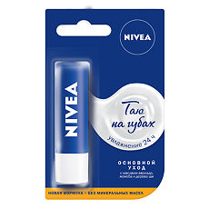 Купить Nivea Бальзам для губ Основной уход Таю на губах 4,8 г 1 шт цена