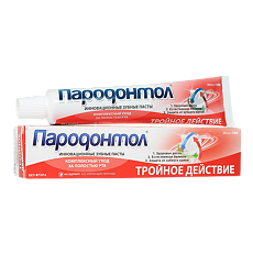 Купить Пародонтол Зубная паста Тройное действие 63 г 1 шт цена