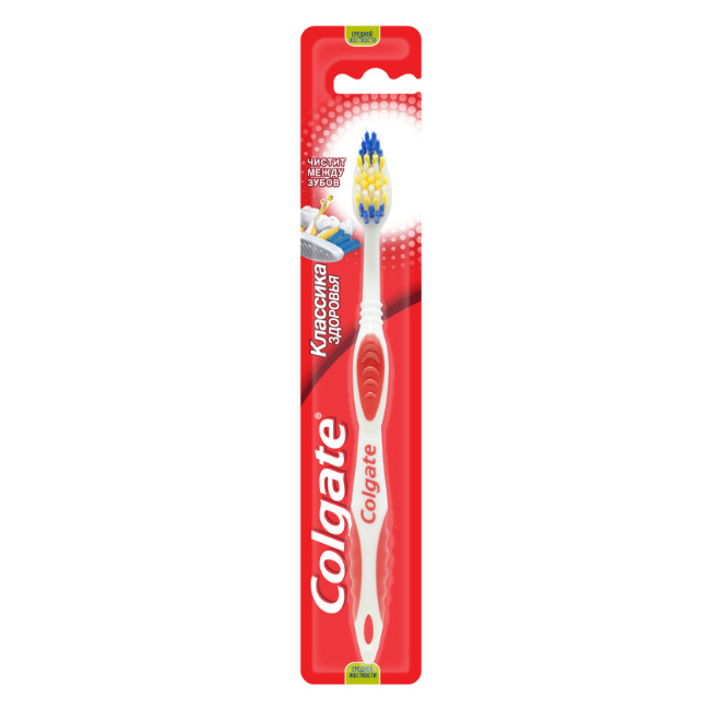Изображение товара Зубная щетка Colgate Классика здоровья средняя для ежедневного ухода