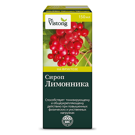 Dr.Vistong Сироп Лимонника фл по 150 мл 1 шт