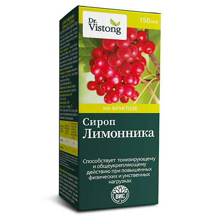 Dr.Vistong Сироп Лимонника фл по 150 мл 1 шт