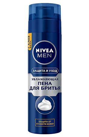 Nivea Men Пена для бритья увлажняющая Защита и уход 200 мл 1 шт