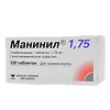 Манинил 1,75 таблетки 1,75 мг 120 шт