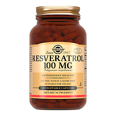 Изображение товара Solgar Ресвератрол 100 мг / Resveratrol 100 mg Vegetable Capsules капсулы массой 775 мг 60 шт