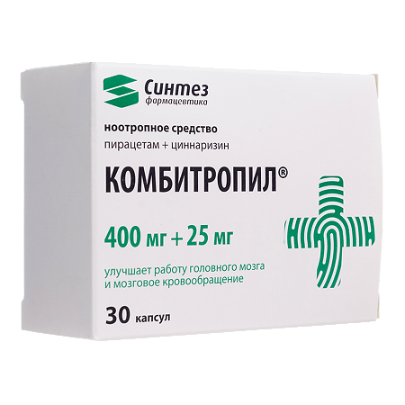 Комбитропил капсулы 400 мг+25 мг 30 шт