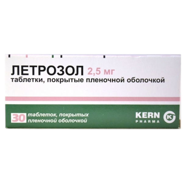 Летрозол таблетки покрыт.плен.об. 2,5 мг 30 шт - , цена и отзывы .