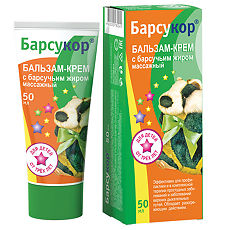 Купить Барсукор бальзам-крем массажный детский 50 мл 1 шт цена