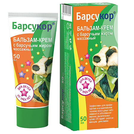 Изображение товара Барсукор бальзам-крем массажный детский 50 мл 1 шт