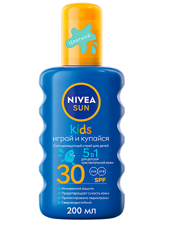 Nivea Sun Солнцезащитный спрей детский увлажняющий SPF30 200 мл 1 шт