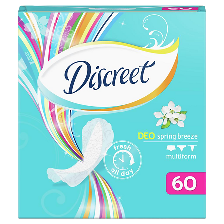 Discreet Прокладки Deo Весенний бриз Multiform ежедневные 60 шт