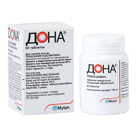 Изображение товара Дона таблетки покрыт.плен.об. 750 мг 60 шт