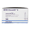 Шприц 2-х компонентный BD Discardit II 23G 1 1/4 (0,6мм х 30мм) 2 мл, 100 шт