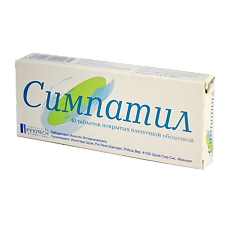 Купить Симпатил таблетки покрыт.плен.об. 40 шт цена