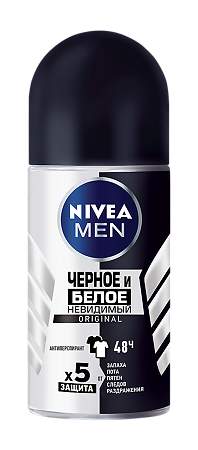 Nivea Men Антиперспирант шарик Невидимый для черного и белого Original 50 мл 1 шт