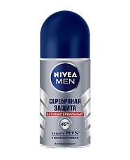 Изображение товара Nivea Men Дезодорант-антиперспирант Серебряная защита антибактериальный ролик 50 мл 1 шт