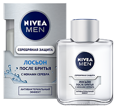 Купить Nivea Men Лосьон после бритья Серебряная защита 100 мл 1 шт цена
