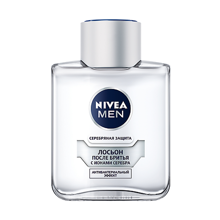 Nivea Men Лосьон после бритья Серебряная защита 100 мл 1 шт