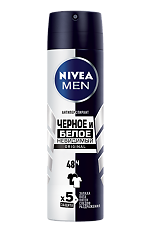 Купить Nivea Men Антиперспирант спрей Черное и Белое невидимый Original 150 мл 1 шт цена