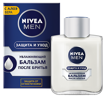 Nivea Men Бальзам после бритья увлажняющий Защита и уход 100 мл 1 шт