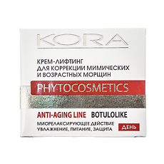 Купить Kora крем-лифтинг с эффектом ботокса для коррекции мимических и возрастных морщин 50 мл 1 шт цена